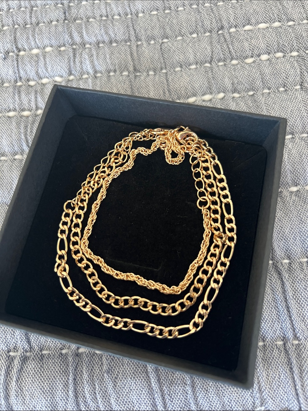 Anklet Set-Gold Tone Multi-Chain Layered Anklets- Women's Jewelry
